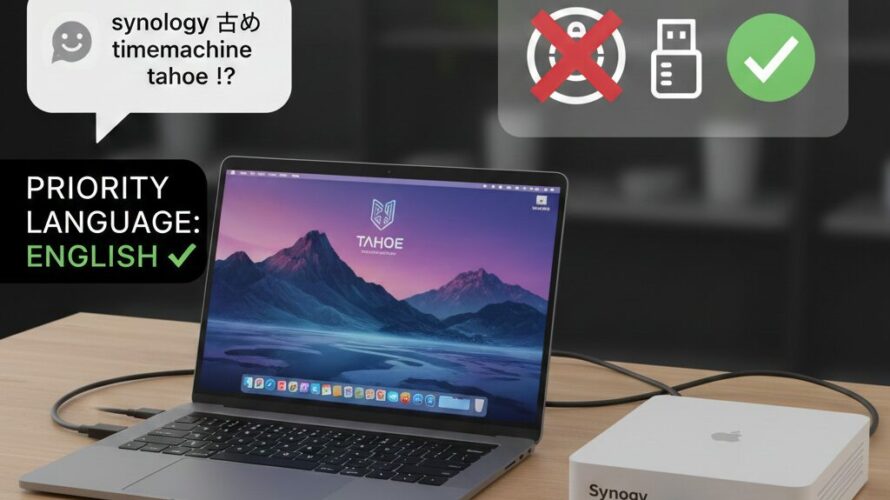 macOS TahoeにしたらNASへTimeMachineバックアップ出来なくなって色々試したけど神記事のおかげで一発解消した